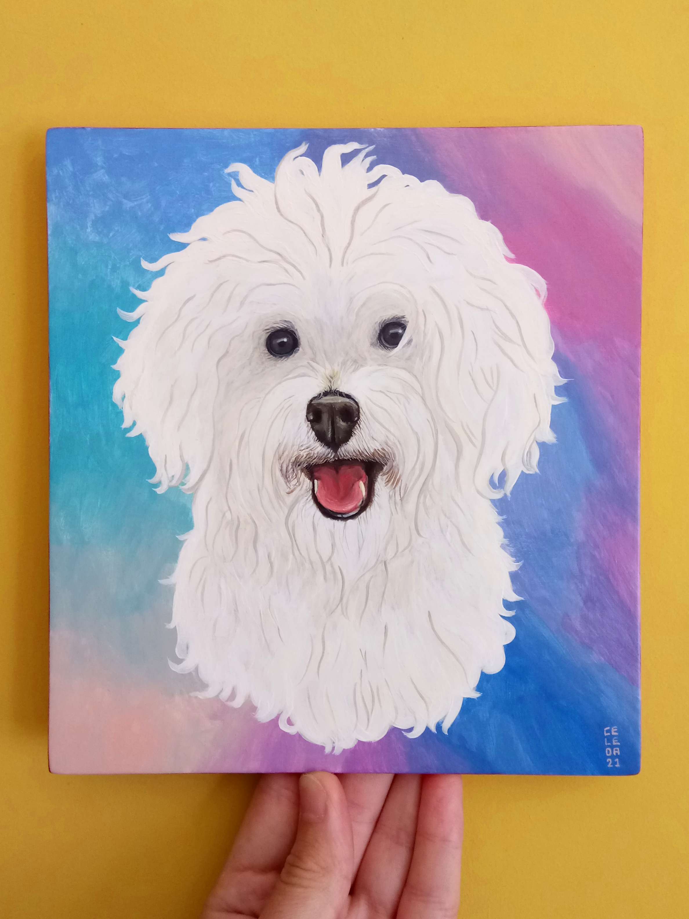 Imagen de Cuadro de Caniche